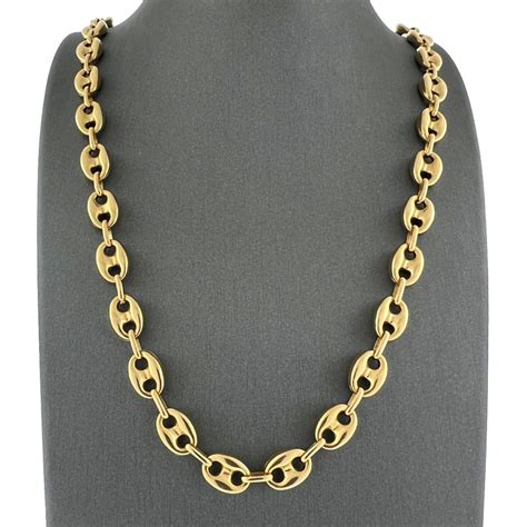 men gucci link chain|14k gucci link necklace.